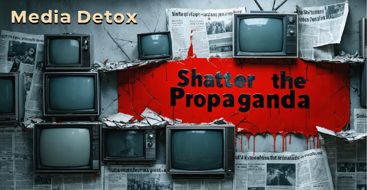 Shatter the Propaganda Media Detox Graphics Hoodies