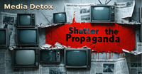Shatter the Propaganda Media Detox Graphics Hoodies